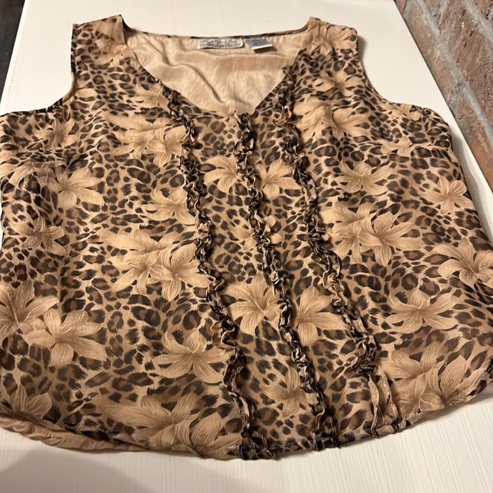 Vintage 100% silk top